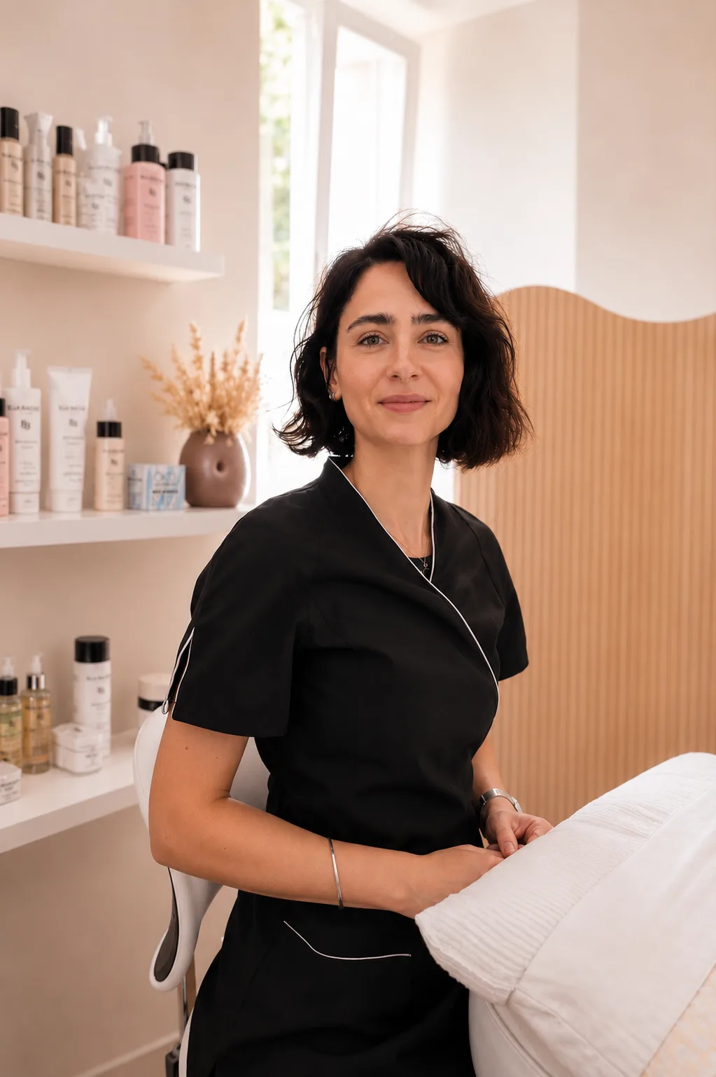 Mónika Miklósová ve svém kosmetickém studiu MM Beauty Studio